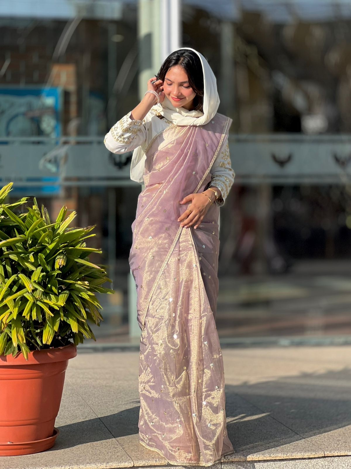 3fe10040-3ec3-488b-bbb9-08bddd765d8a LIGHTWEIGHT FANCY SAREE - Image 1