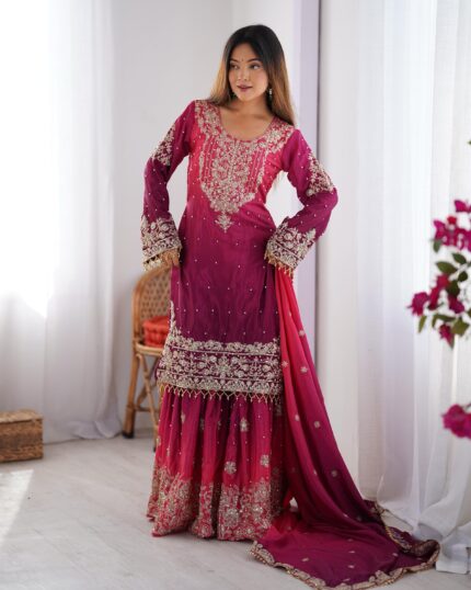 GEORGETTE SHARARA SUIT