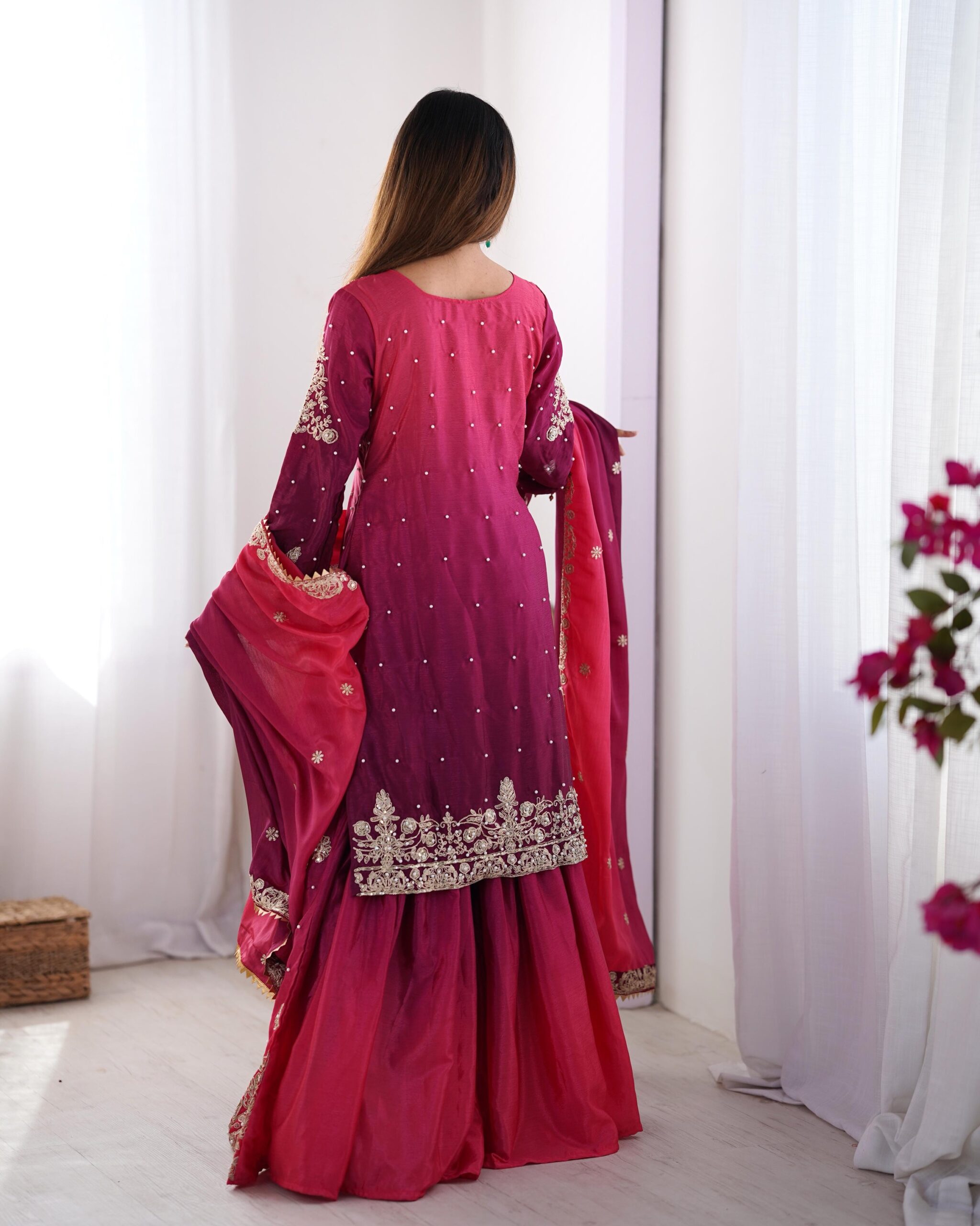 9b084bf9-0b61-441b-8a7f-4a3bf1bbd0dd GEORGETTE SHARARA SUIT - Image 4