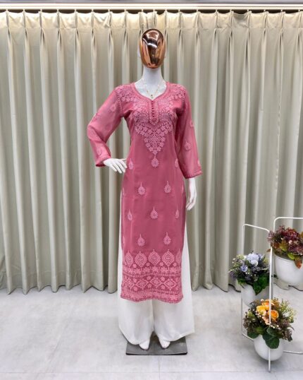 SOFT CHIKANKARI SUIT SET