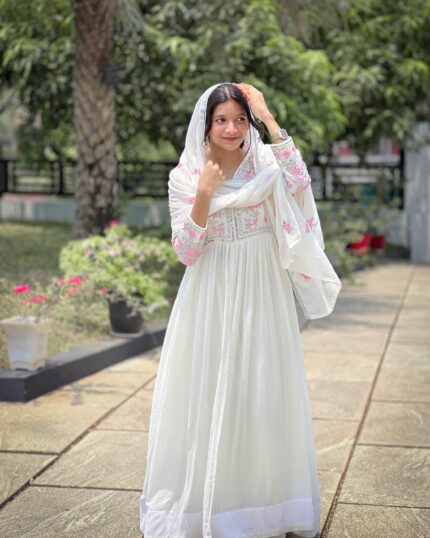 WHITE CLASSIC SHARARA SET