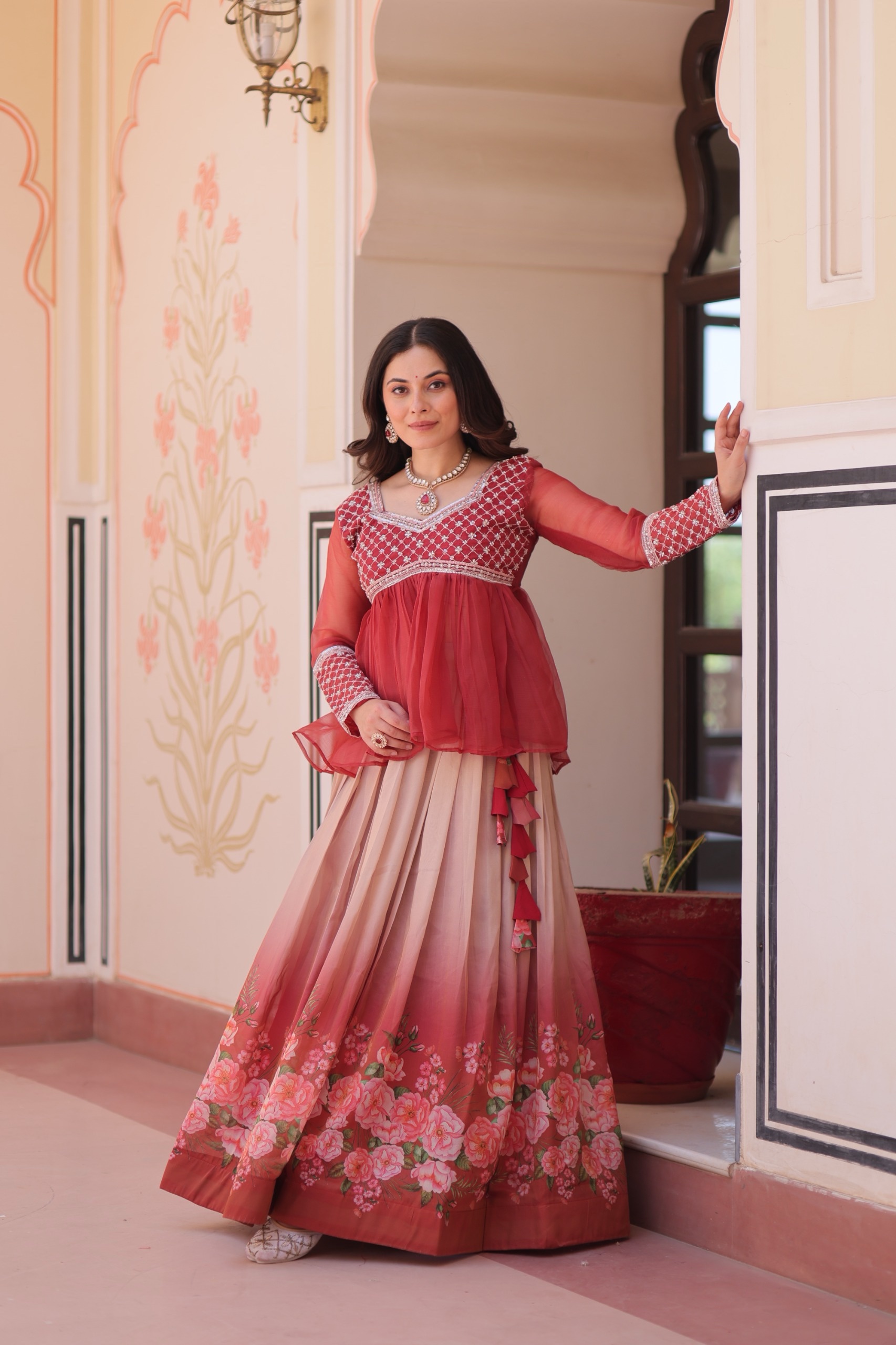 19b5a7db-01c2-4dff-89f1-a34a9bb16bd5-2 PREMIUM BLOOM COLLECTION LEHENGAS - Image 3